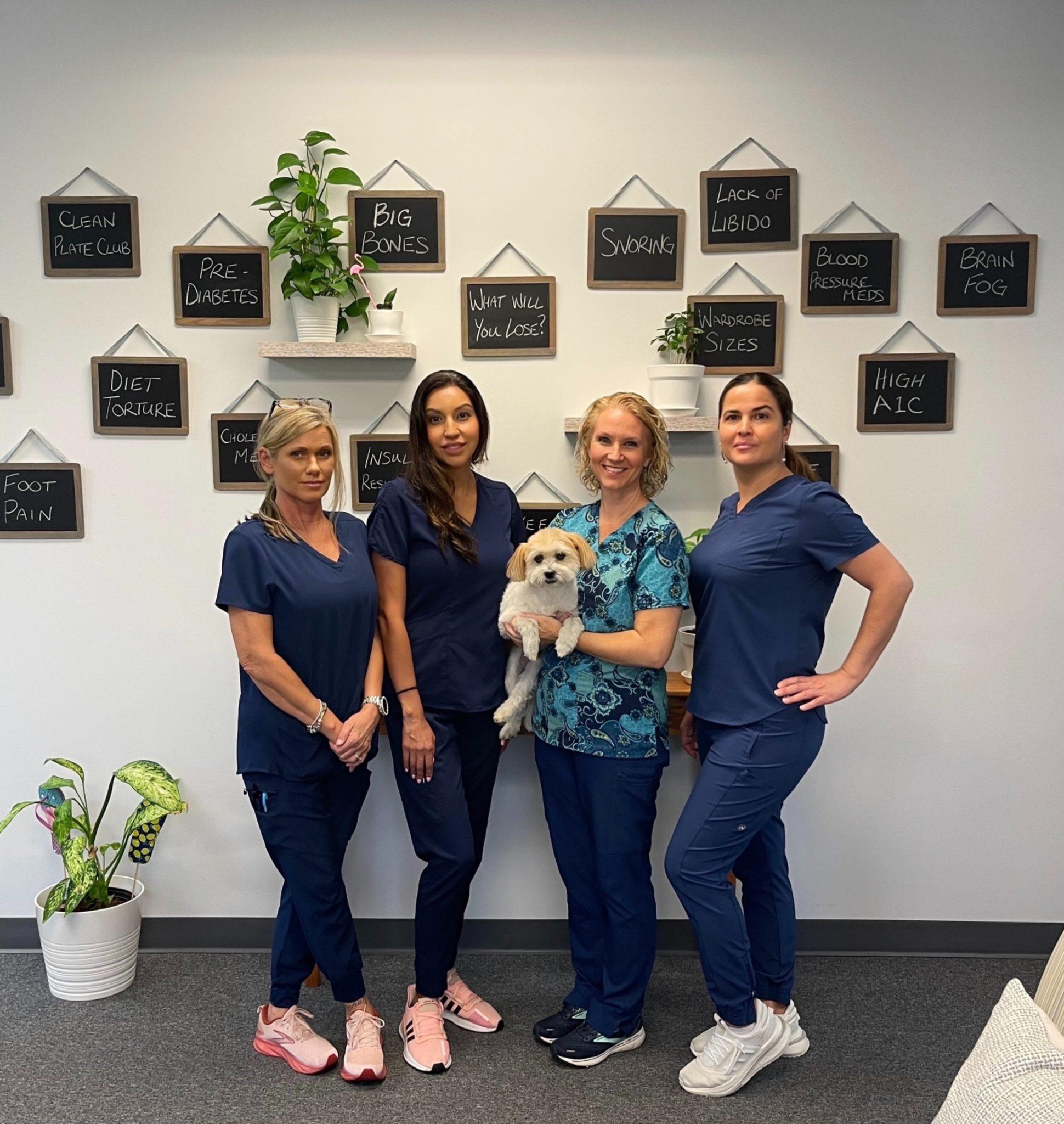 Clean, professional medical spa treatment room with neutral tones at Pinellas Weight Loss in Clearwater